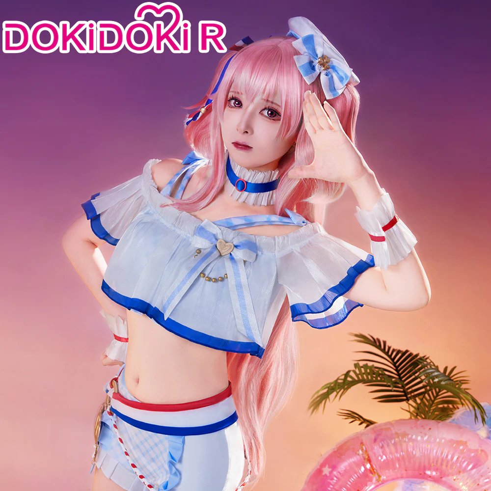 【In Stock】DokiDoki-R Game Cosplay Swimsuit Costume Summer Wear - Image 4