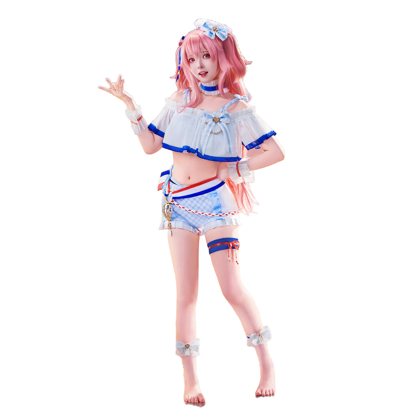 【In Stock】DokiDoki-R Game Cosplay Swimsuit Costume Summer Wear - Image 5