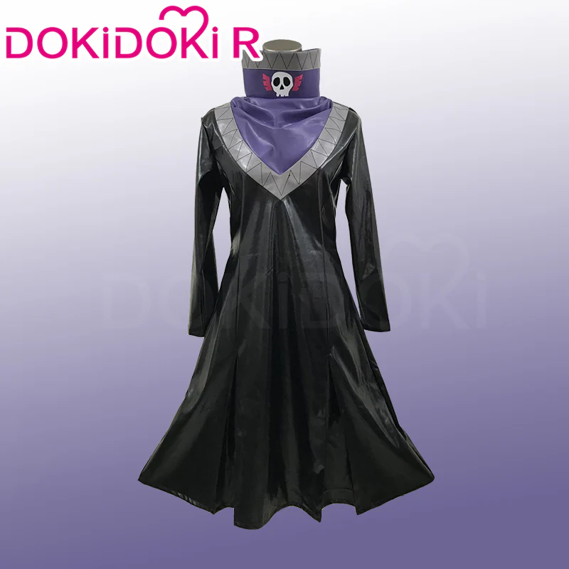 【Size XS-2XL】DokiDoki-R Anime Cosplay Costume Black Leather Jacket Suit - Image 2