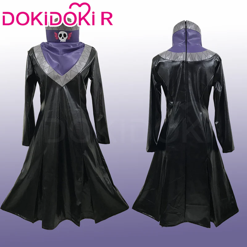 【Size XS-2XL】DokiDoki-R Anime Cosplay Costume Black Leather Jacket Suit - Image 3