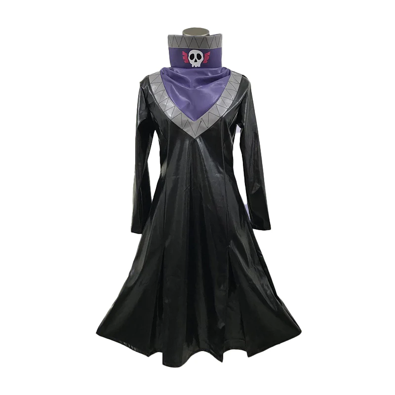 【Size XS-2XL】DokiDoki-R Anime Cosplay Costume Black Leather Jacket Suit - Image 4