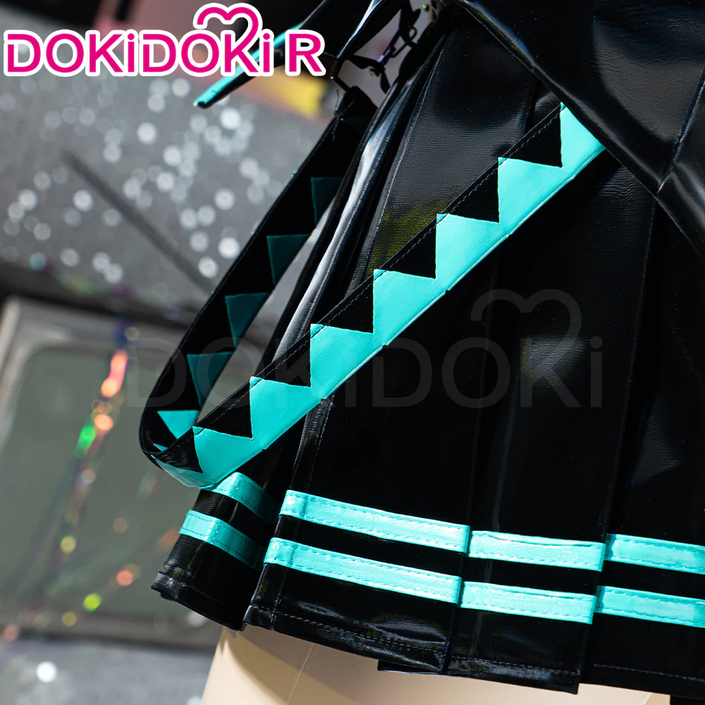 【Partially Ready For Ship】【Size XS-XL】DokiDoki-R Cosplay 16th Anniversary Costume Black Green Suit - Image 4