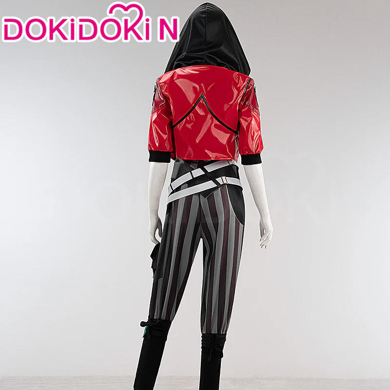 【IN STOCK】【Size XS-3XL】DokiDoki-N Anime Cosplay Costume Red Jacket - Image 3