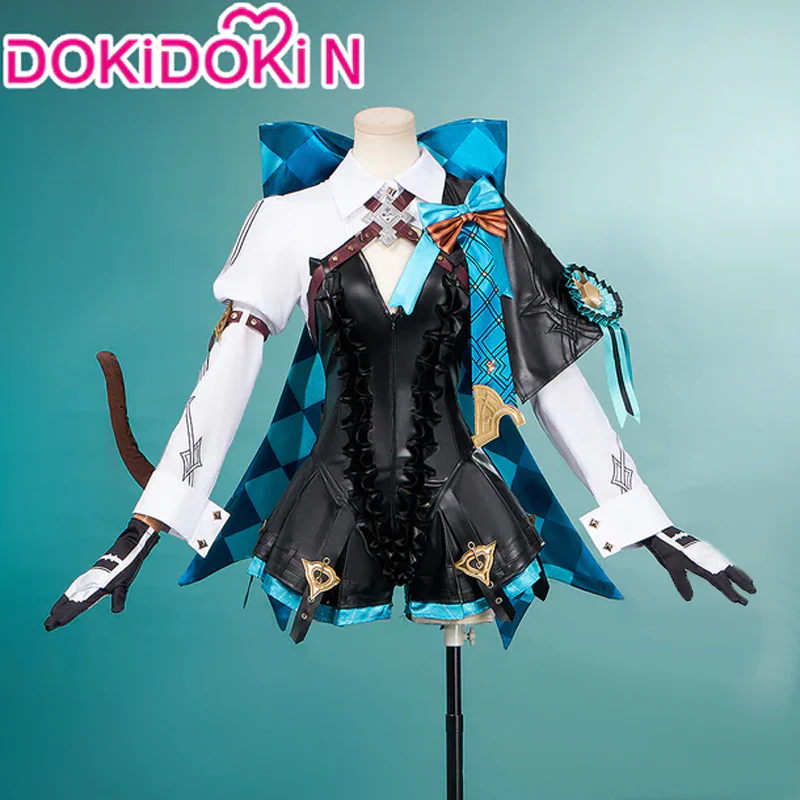 【In Stock】【Size XS-3XL】DokiDoki-N Game Genshin Impact Cosplay Fontaine Lynette Costume Magician Women