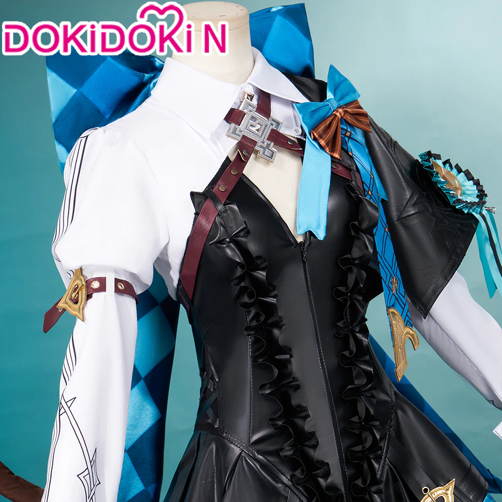 【In Stock】【Size XS-3XL】DokiDoki-N Game Genshin Impact Cosplay Fontaine Lynette Costume Magician Women - Image 3