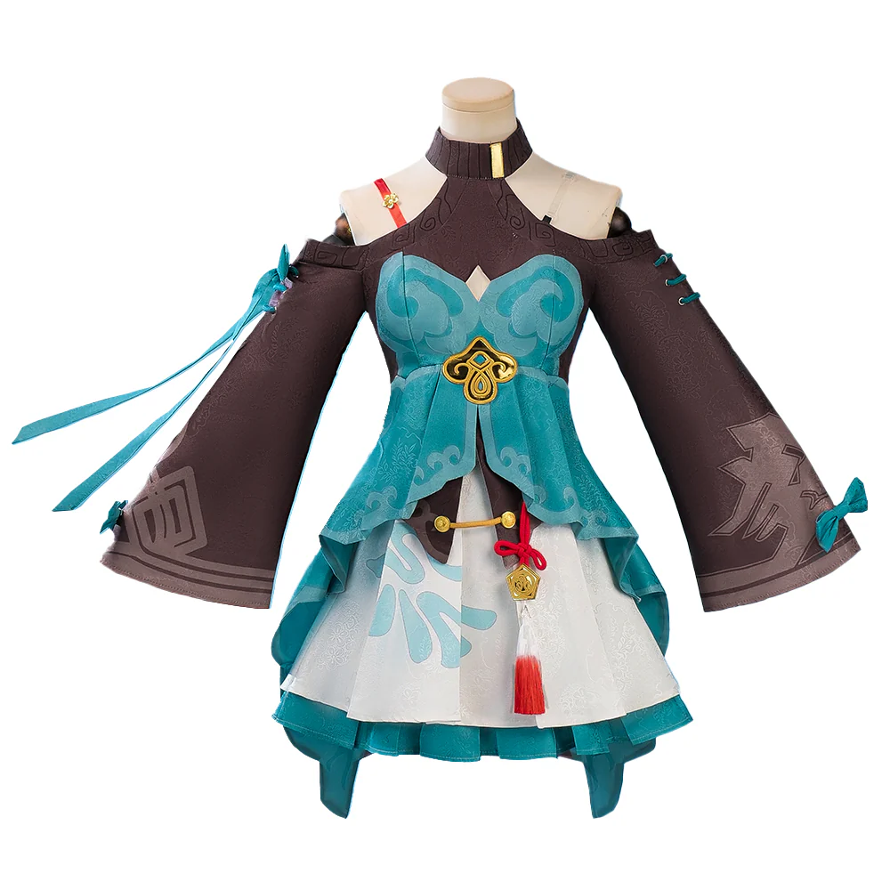 【In Stock】【Size XS-3XL】DokiDoki-N Game Honkai: Star Rail Cosplay Qing Que Costume Qingque - Image 5