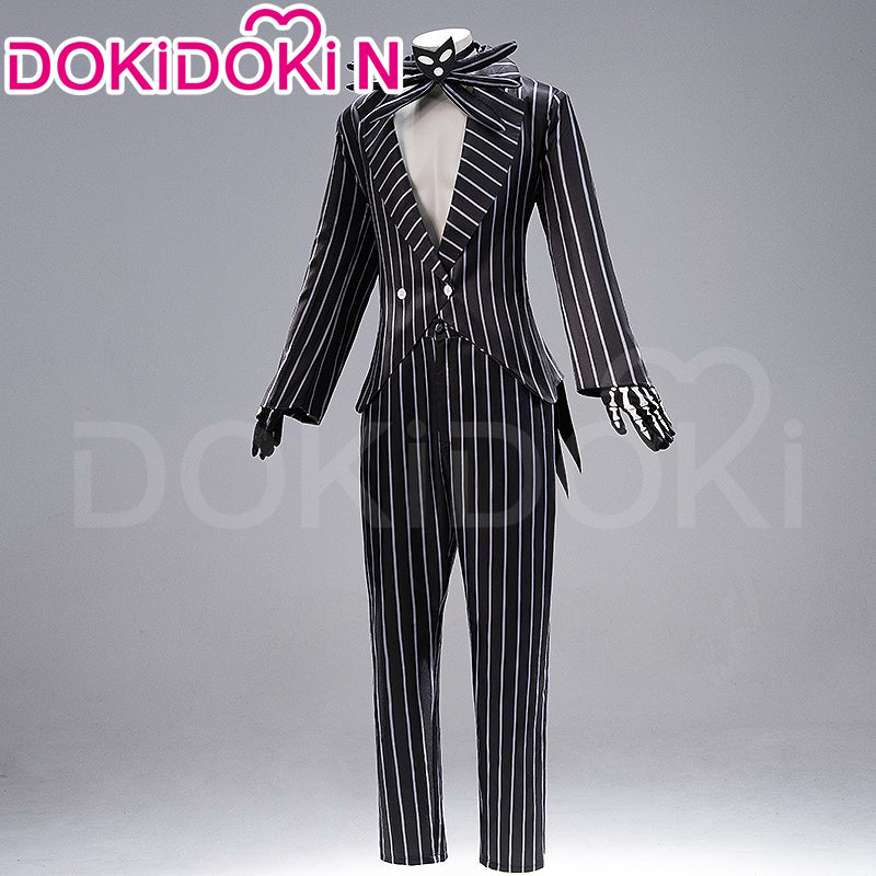 【In Stock】【Size XS-3XL】DokiDoki-N Movie Anime Cosplay Costume Helloween Black White Striped Suit