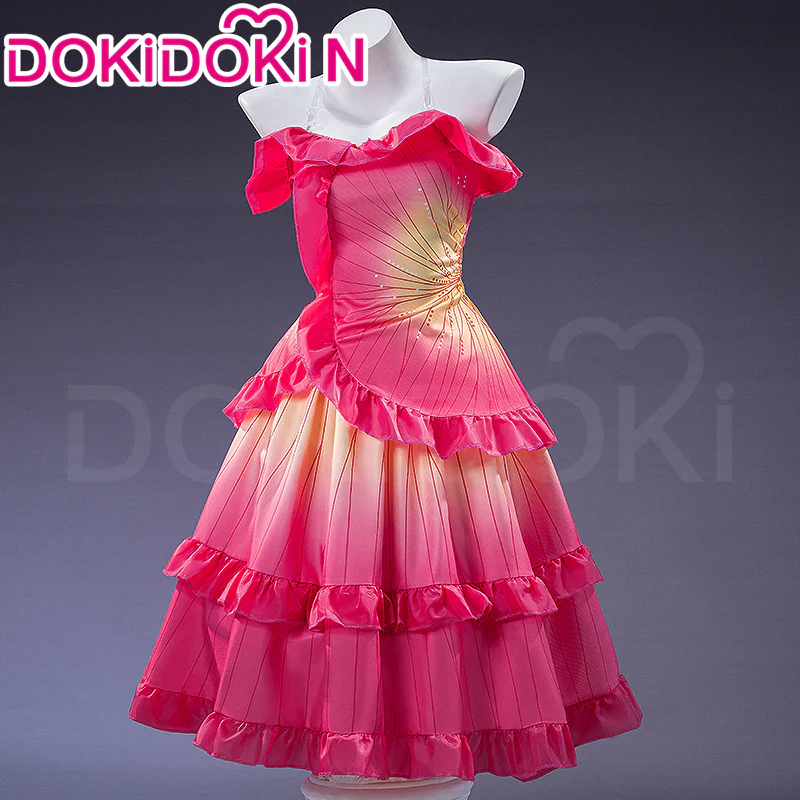 【In Stock】【Size XS-3XL】DokiDoki-N Movie Cosplay Costume Peach Yellow Dress