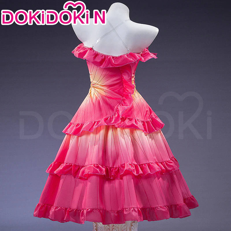 【In Stock】【Size XS-3XL】DokiDoki-N Movie Cosplay Costume Peach Yellow Dress - Image 2