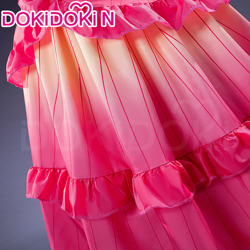 【In Stock】【Size XS-3XL】DokiDoki-N Movie Cosplay Costume Peach Yellow Dress - Image 4
