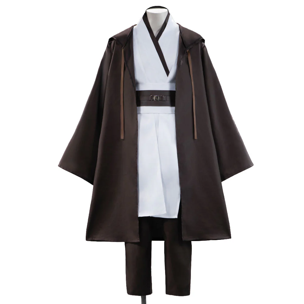 【In Stock】【Size XS-3XL】DokiDoki-N Movie Cosplay Costume White Suit Brown Coat - Image 5