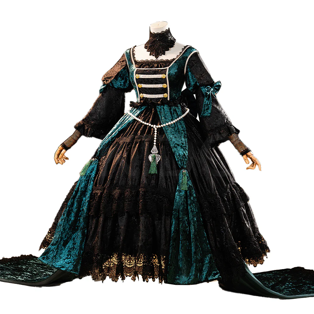 【Partially Ready For Ship】【Size XS-3XL】DokiDoki-R Anime Black Butler Kuroshitsuji Sieglinde Sullivan / Ciel Phantomhive Emerald Witch - Image 5
