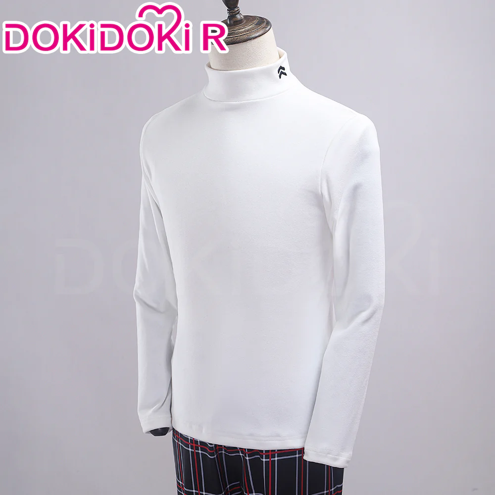 【Size XS-3XL】DokiDoki-R Anime Cosplay School Uniform Costume Black Suit Plaid Pants Casual Wear - Image 6