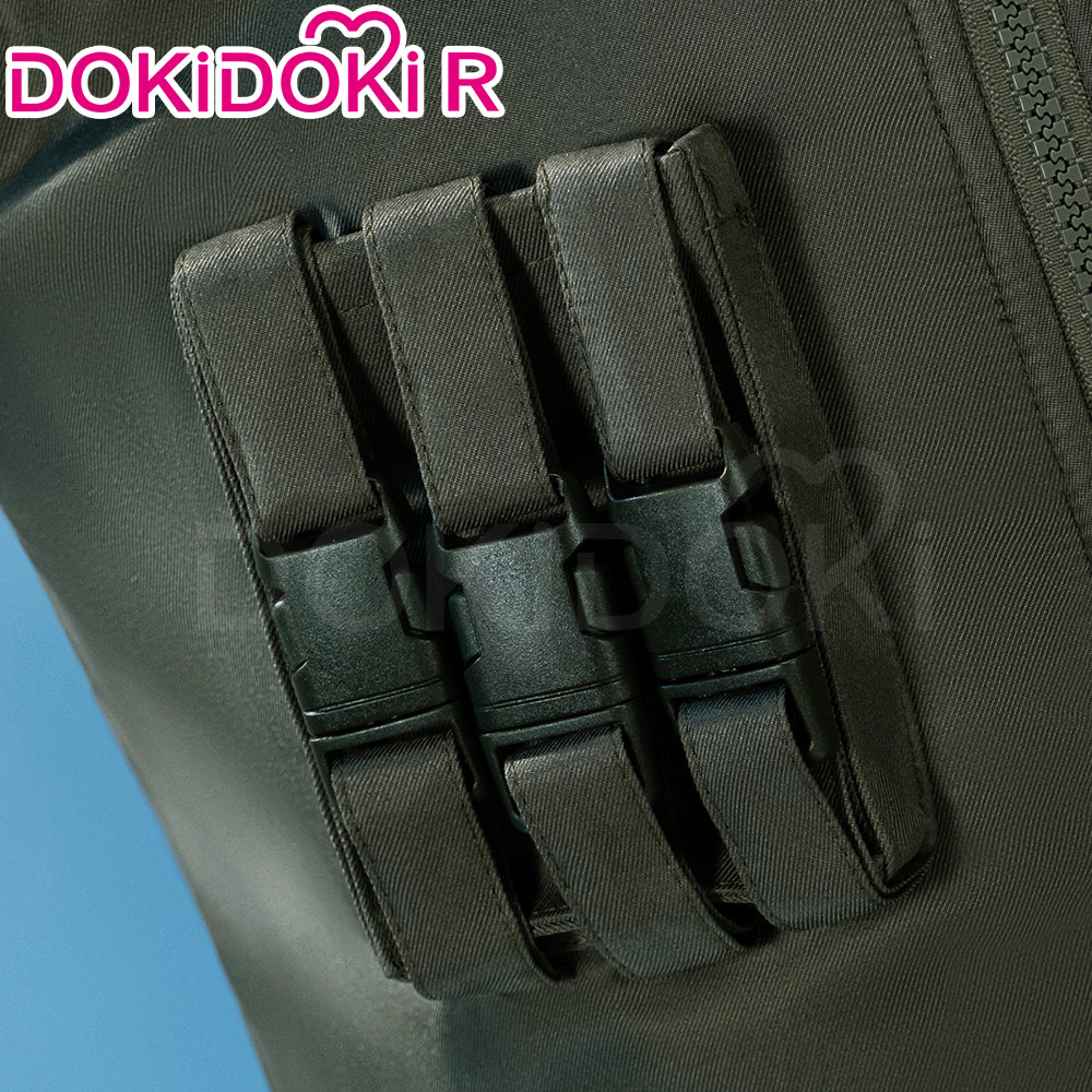 【In Stock】【Size XS-3XL】DokiDoki-R Anime Cosplay Military-Style Green Vest Armor - Image 4