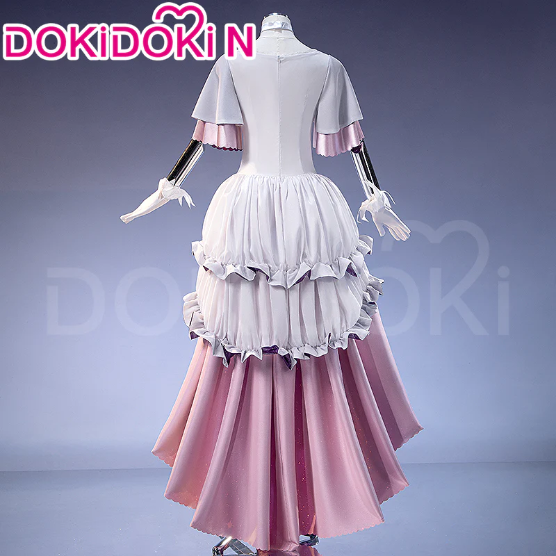 【In Stock】【Size XS-3XL】DokiDoki-N Anime Cosplay Ultimate Costume Pink White Purple Trailing Dress - Image 2