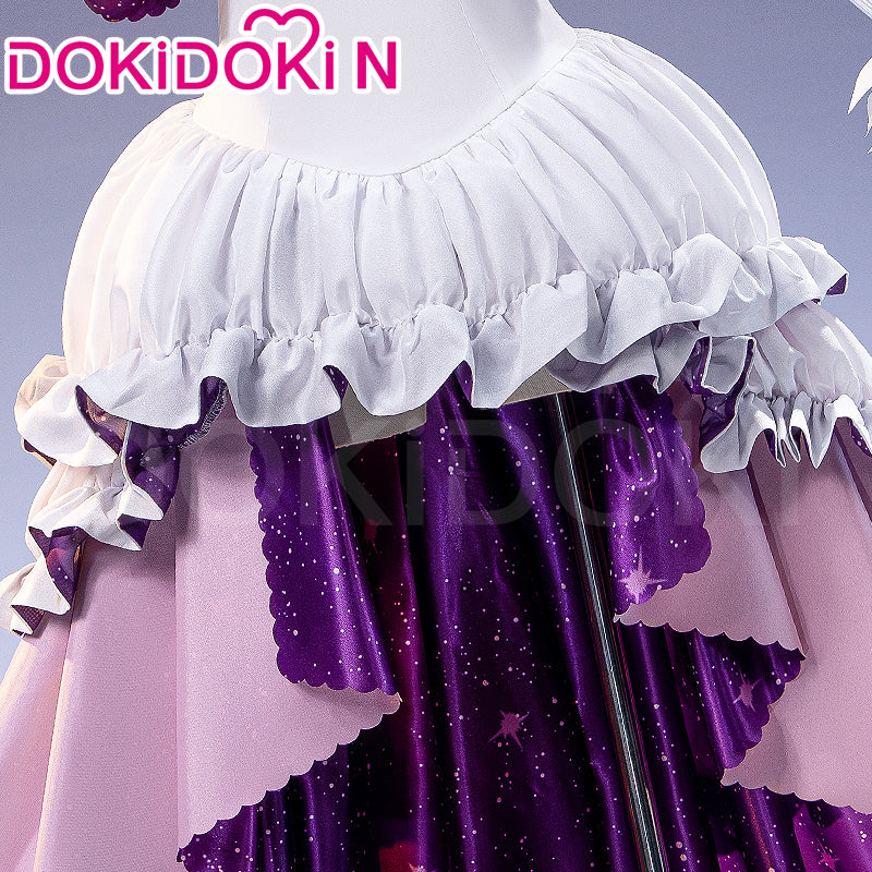 【In Stock】【Size XS-3XL】DokiDoki-N Anime Cosplay Ultimate Costume Pink White Purple Trailing Dress - Image 3