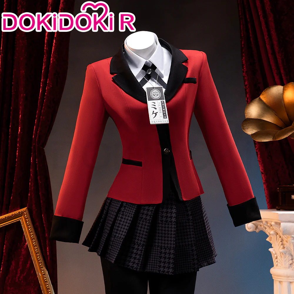 【Partially Ready For Ship】【Size XS-3XL】DokiDoki-R Anime Kakegurui Cosplay Yumeko Jabami Cosplay School Uniform Women Costume