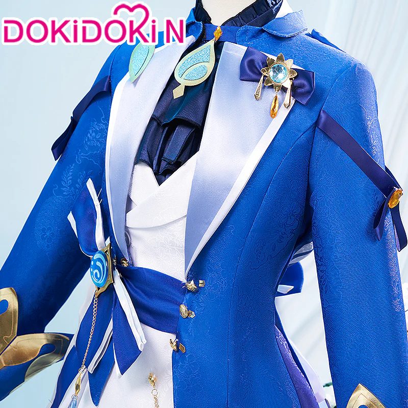 【In Stock】【Size XS-3XL】DokiDoki-N Game Genshin Impact Cosplay Focalors Costume / False Eyelashes Fontaine Furina - Image 3