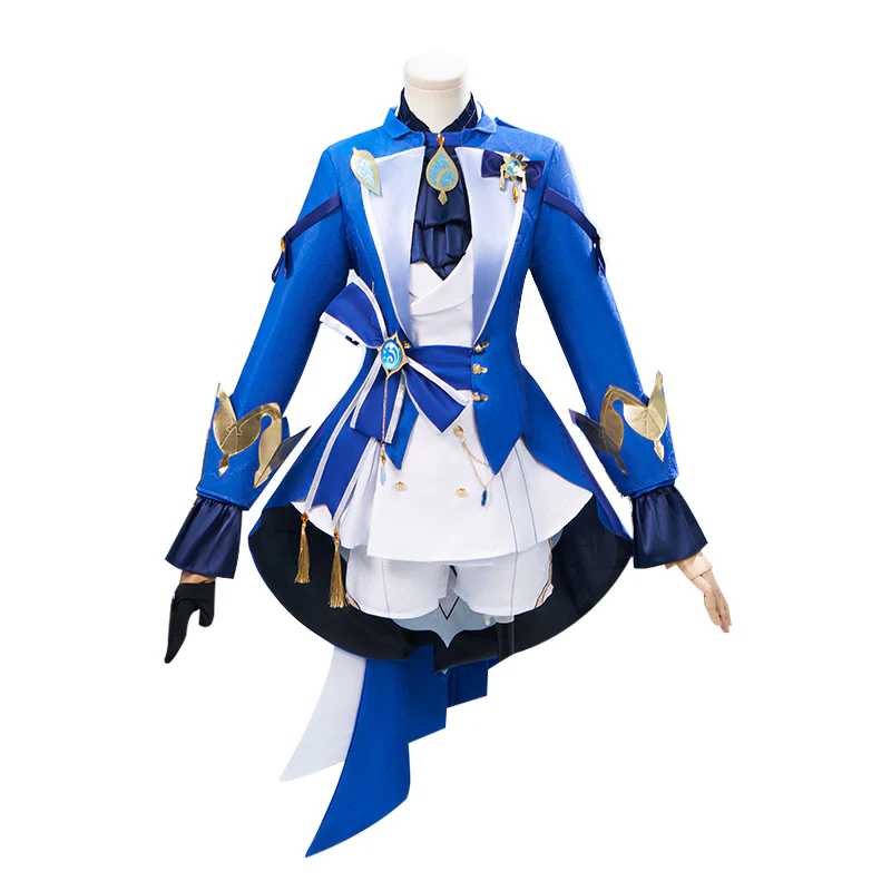 【In Stock】【Size XS-3XL】DokiDoki-N Game Genshin Impact Cosplay Focalors Costume / False Eyelashes Fontaine Furina - Image 5