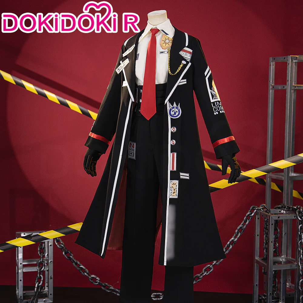 【Partially Ready For Ship】【Size XS-3XL】DokiDoki-R Game Cosplay Costume Black Suit
