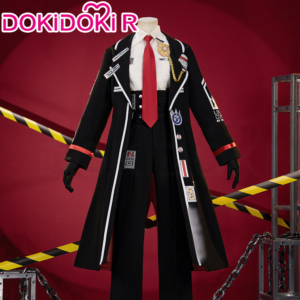 【Partially Ready For Ship】【Size XS-3XL】DokiDoki-R Game Cosplay Costume Black Suit - Image 2