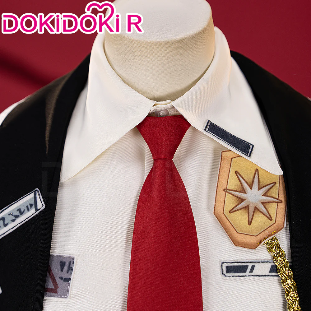 【Partially Ready For Ship】【Size XS-3XL】DokiDoki-R Game Cosplay Costume Black Suit - Image 3