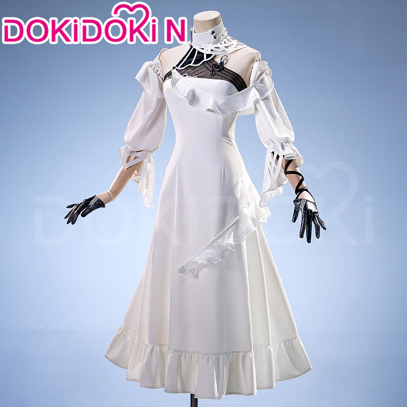 【In Stock】【Size XS-3XL】DokiDoki-N Game Wuthering Waves Cosplay Phrolova Costume White Dress