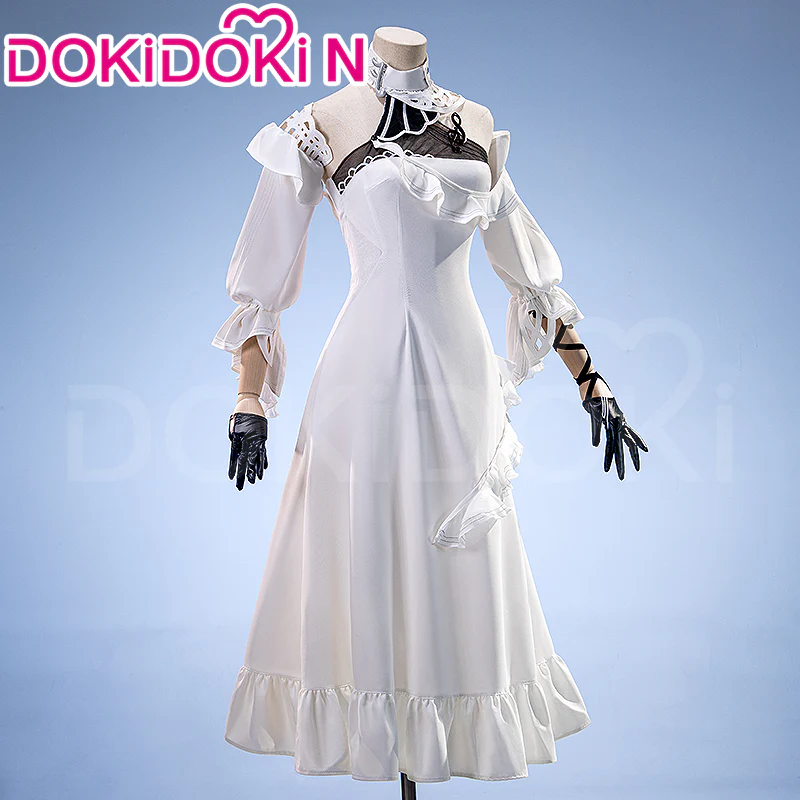 【In Stock】【Size XS-3XL】DokiDoki-N Game Wuthering Waves Cosplay Phrolova Costume White Dress - Image 2