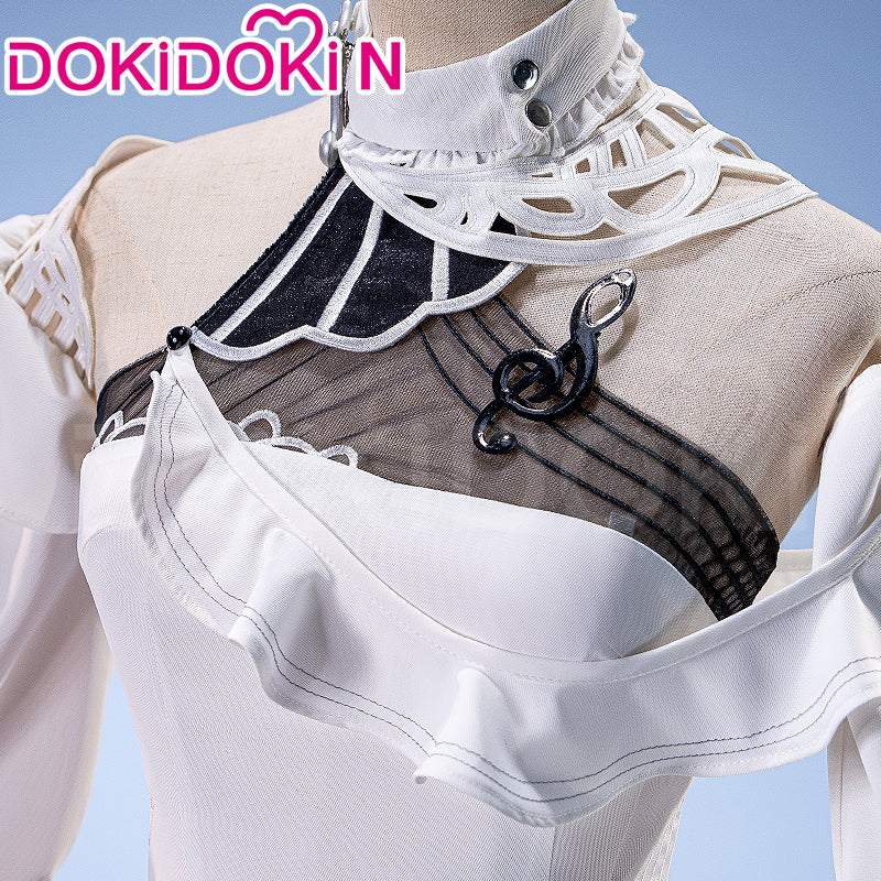 【In Stock】【Size XS-3XL】DokiDoki-N Game Wuthering Waves Cosplay Phrolova Costume White Dress - Image 4