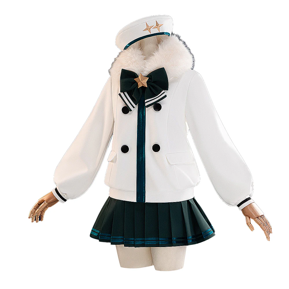 【In Stock】【Size XS-XL】DokiDoki-R Cosplay White Costume New Winter Wear - Image 5