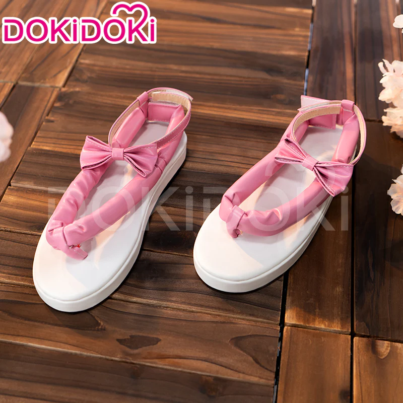 DokiDoki Anime Cosplay Japanese White Pink Shoes