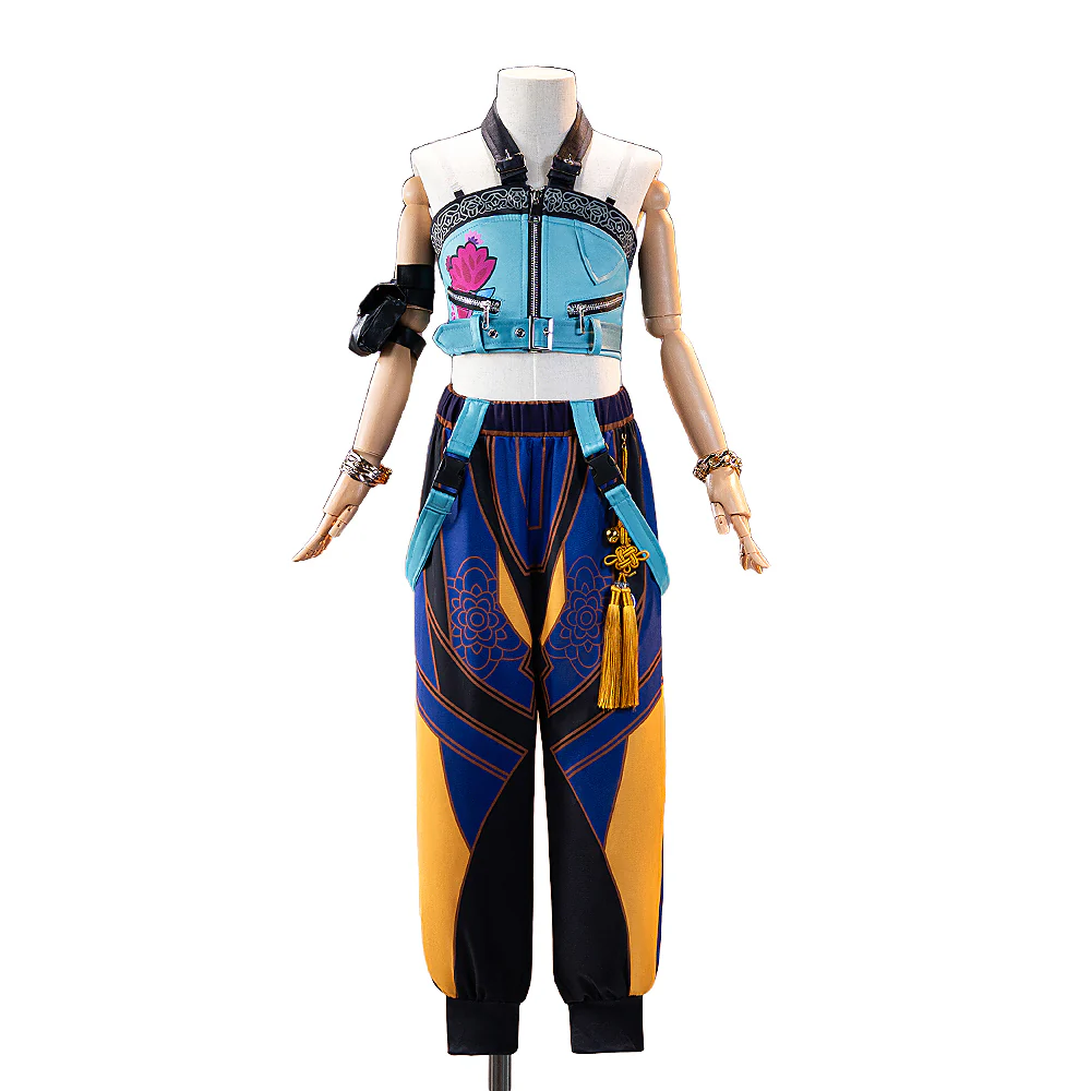 【Ready For Ship】【Kids Version】【Height Fits 110-150cm】【Last Batch】DokiDoki-N Movie Anime KPOP KILLER Cosplay Costume YELLOW SERIES - Image 6