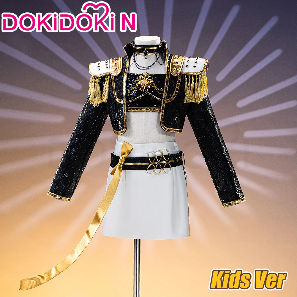 【Ready For Ship】【Kids Version】【Height Fits 110-150cm】【Last Batch】DokiDoki-N Movie Anime KPOP KILLER Cosplay Costume GOLD SERIES Children Version - Image 2