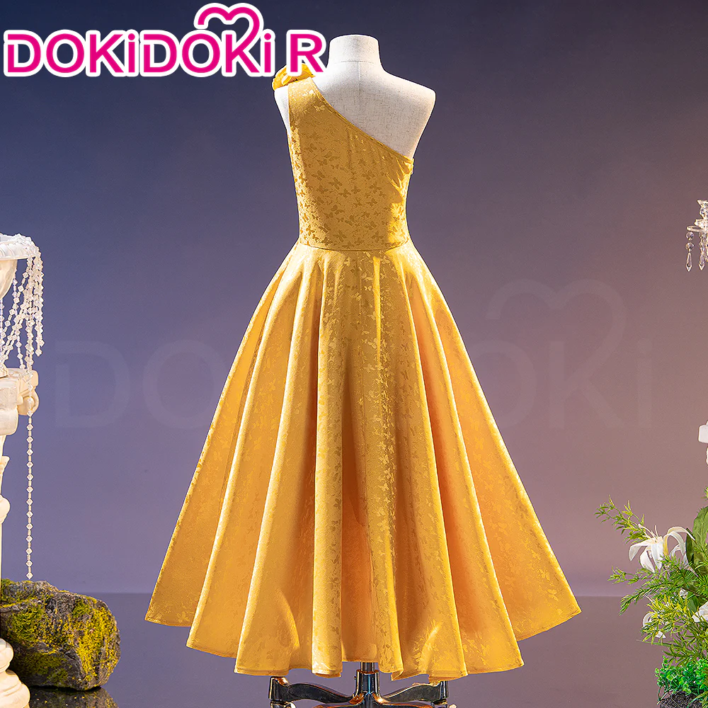 【Kids Version】【Height Fits 120-160cm】DokiDoki-R Anime Cosplay Costume Rabbit Yellow Dress - Image 3