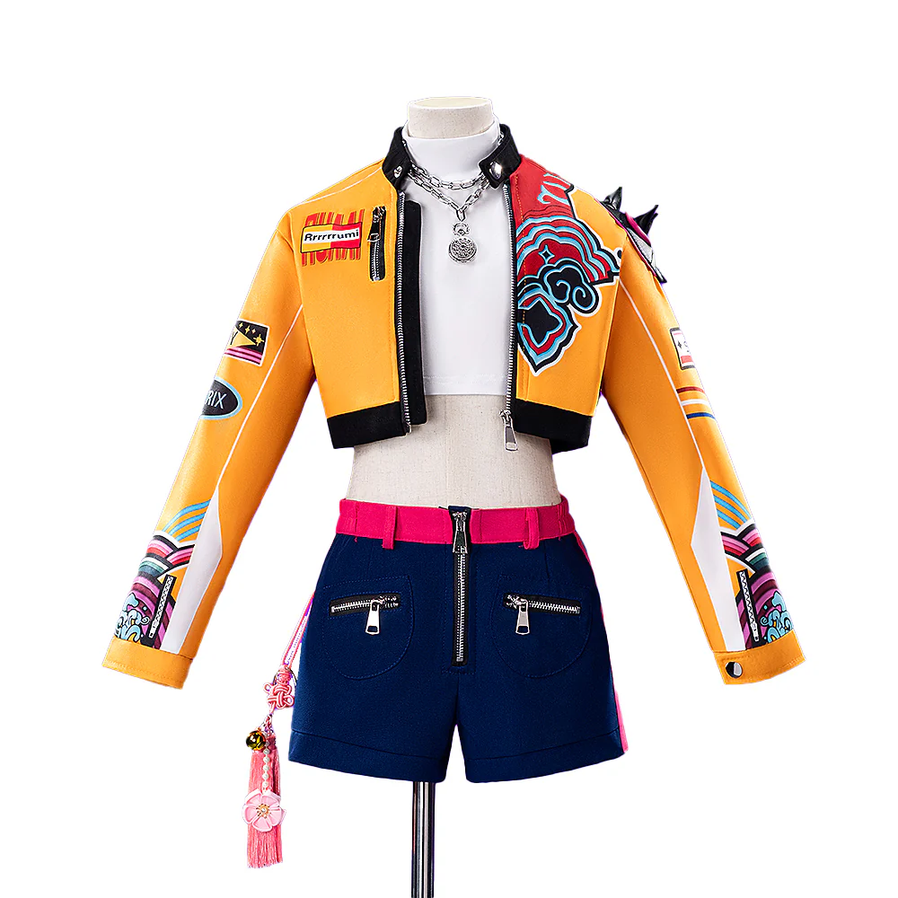【Ready For Ship】【Kids Version】【Size S-2XL】【Last Batch】DokiDoki-N Movie Anime KPOP KILLER Cosplay Costume YELLOW SERIES Children Version - Image 7