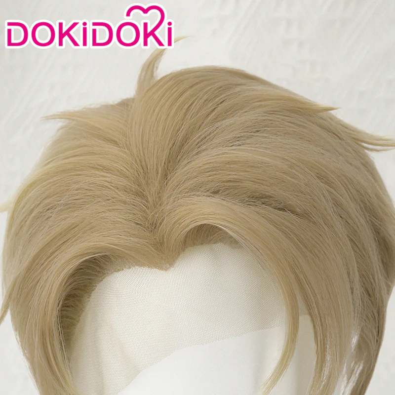 【Ready For Ship】【Last Batch】【 Front Lace 】DokiDoki Manga Cosplay  Wig Short Light Flax - Image 10