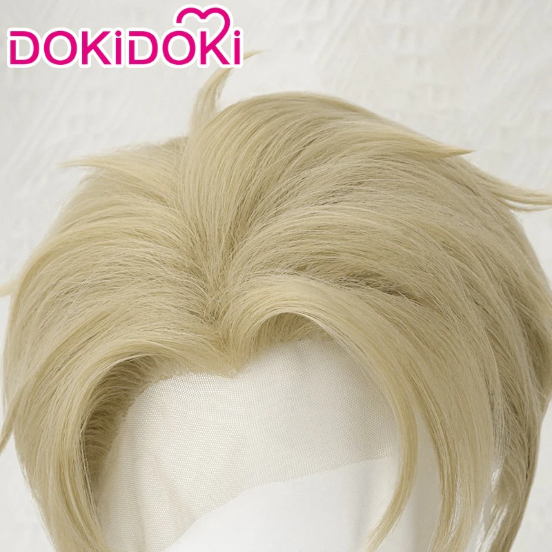 【Ready For Ship】【Last Batch】【 Front Lace 】DokiDoki Manga Cosplay  Wig Short Light Flax - Image 4
