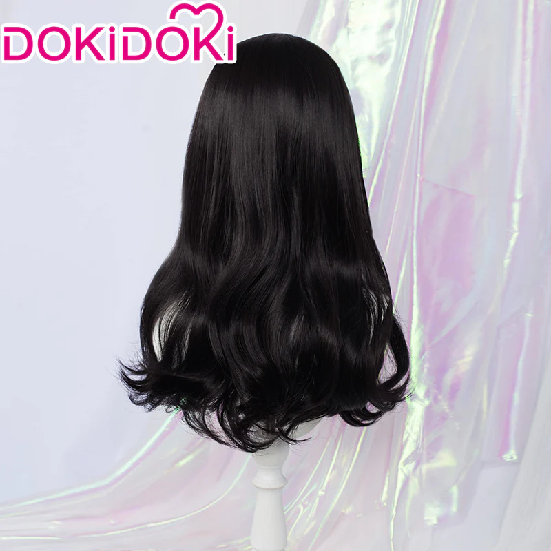 【Ready For Ship】DokiDoki Anime Cosplay Wig  Black Long Curly Hair - Image 2