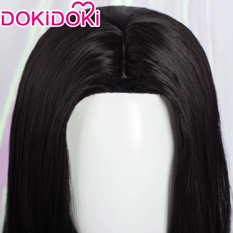 【Ready For Ship】DokiDoki Anime Cosplay Wig  Black Long Curly Hair - Image 3