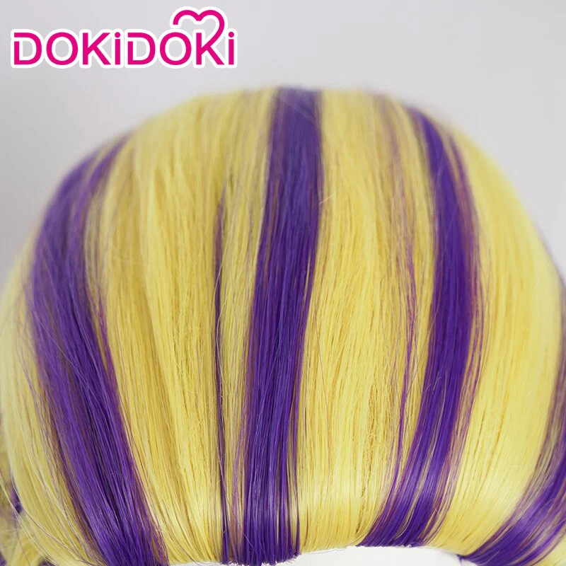 【Last Batch】【Ready For Ship】DokiDoki Anime Cosplay Wig Hair Male Yellow Purple - Image 3