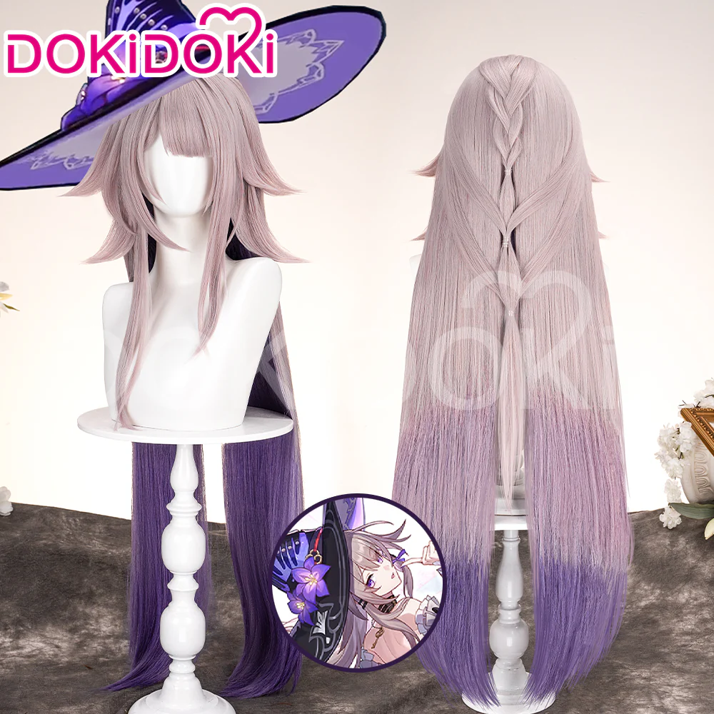 【US /EU LOCAL SHIPPING 】DokiDoki Game Honkai: Star Rail Cosplay The Herta Wig Long Straight Purple SP Herta