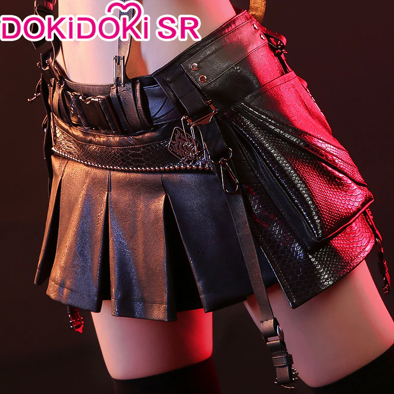 【 Ready For Ship】DokiDoki-SR Tiffaa Lockhart Cosplay Black White Costume Women - Image 3