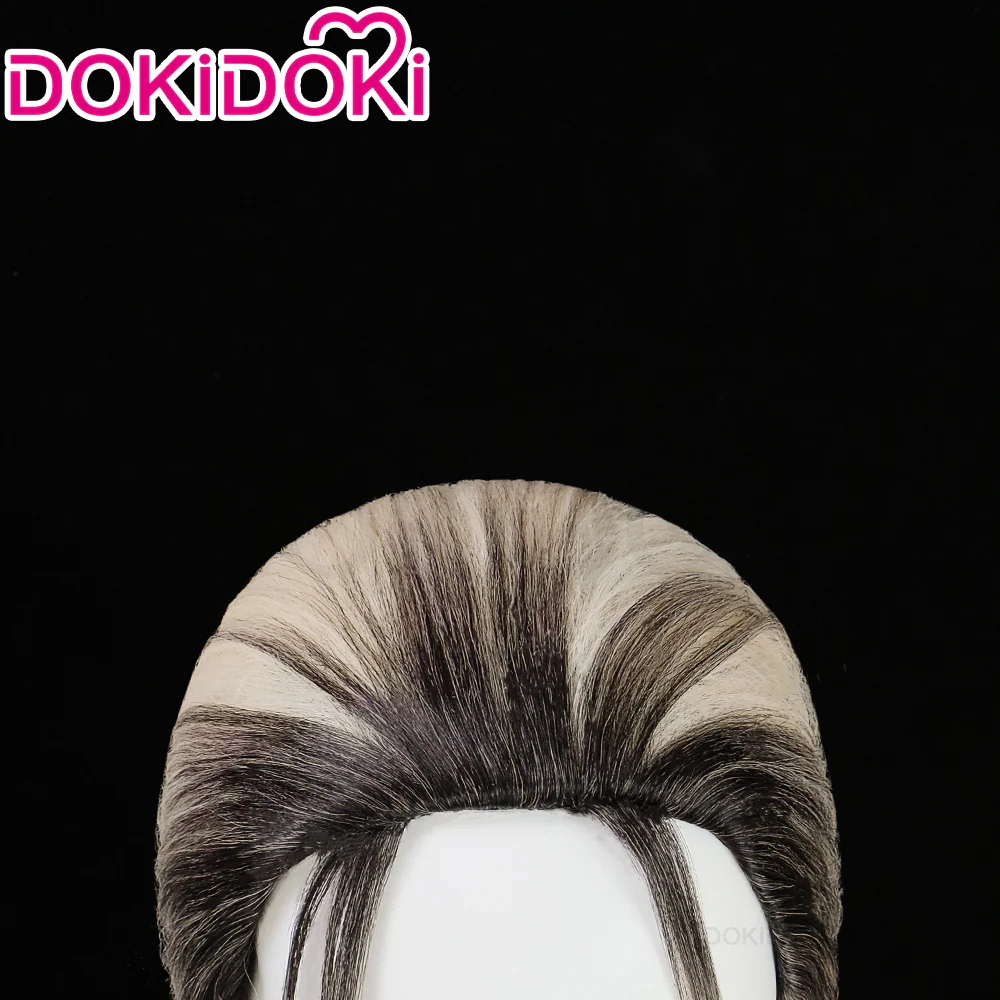 【Ready For Ship】【Normal Ver.】DokiDoki Anime Gokurakugai Cosplay Tao Wig Long Straight White Gradient Hair - Image 4