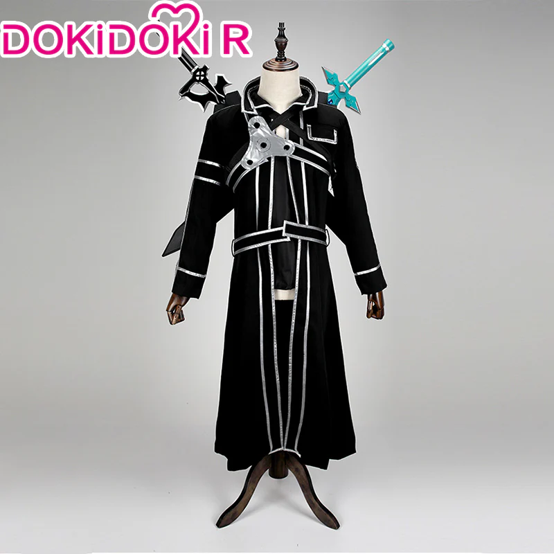 【Ready For Ship】DokiDoki-R Anime Sword Art Online Cosplay Kirigaya Kazuto Cosplay Costume/Shoes