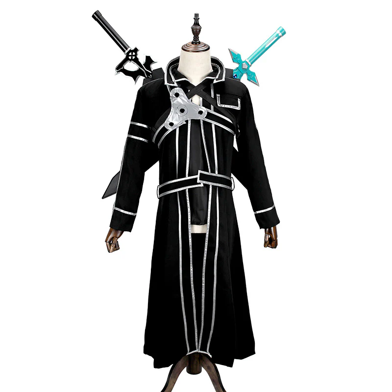 【Ready For Ship】DokiDoki-R Anime Sword Art Online Cosplay Kirigaya Kazuto Cosplay Costume/Shoes - Image 4