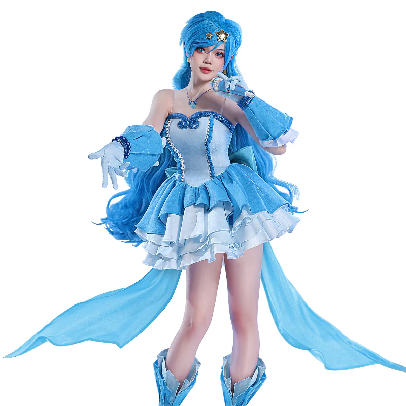 【Ready For Ship】DokiDoki-SR Anime Mermaid Melody Pichi Pichi Pitch Cosplay Hanon Hosho Costume - Image 5