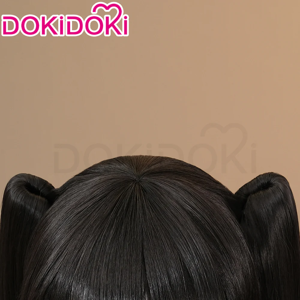【Ready For Ship】DokiDoki Anime DATE A LIVE Cosplay Tokisaki Kurumi Wig Long Straight Black Hair - Image 4