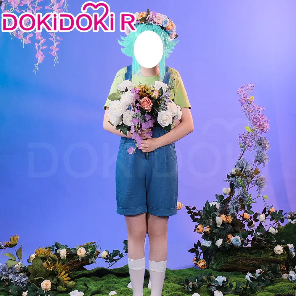 【Pants Ready For Ship】【Size S-2XL】DokiDoki-R Game Cosplay Costume Blue Denim Overalls