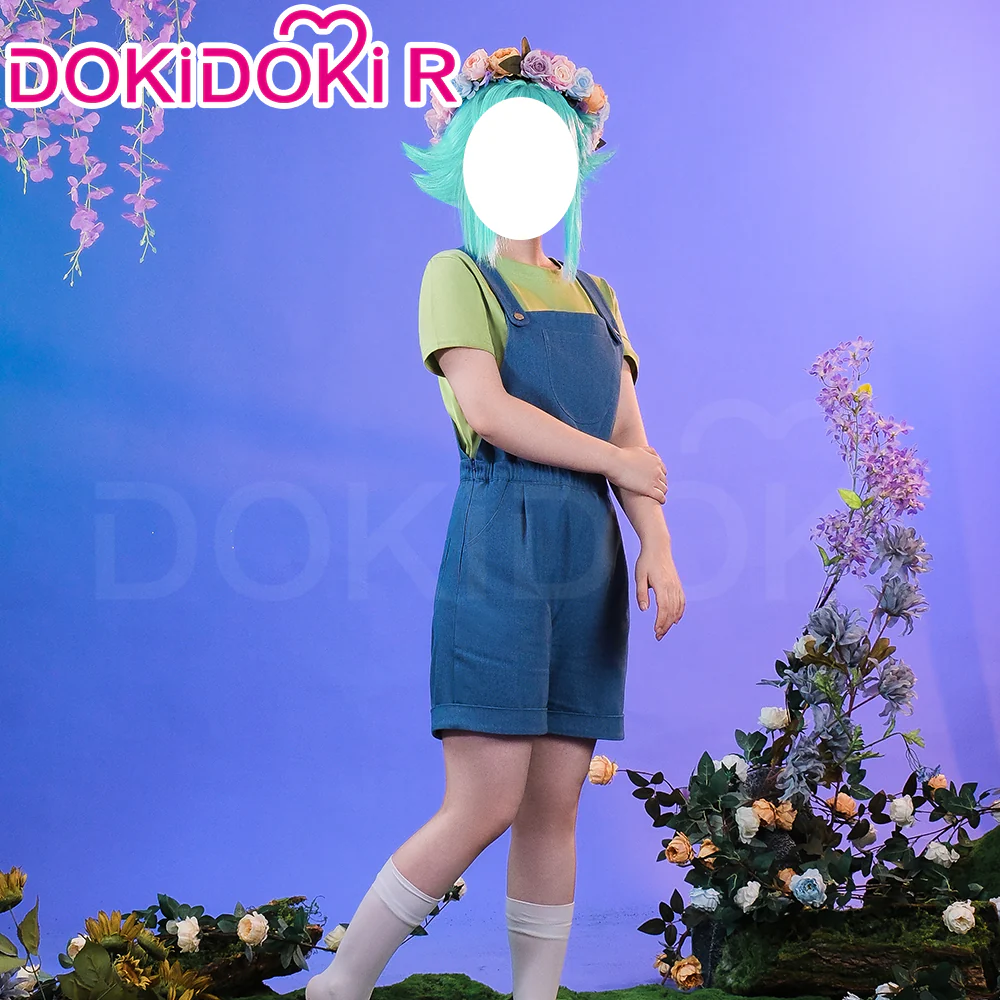 【Pants Ready For Ship】【Size S-2XL】DokiDoki-R Game Cosplay Costume Blue Denim Overalls - Image 2