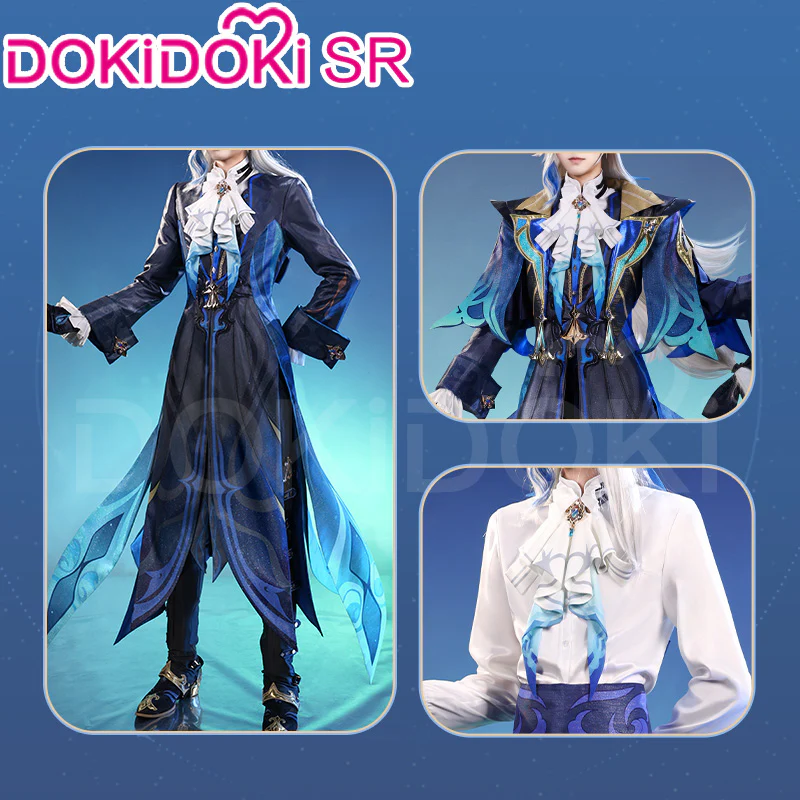 【US/EU LOCAL SHIPPING】【Size S-2XL】DokiDoki-SR Game Genshin Impact Cosplay Neuvillette Costume Fontaine - Image 3